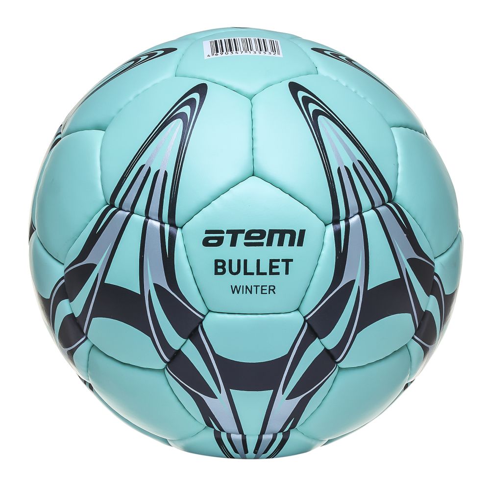 Мяч футбольный Atemi ATTACK-BULLET WINTER, PU, зелен, р.5, окруж 68-70