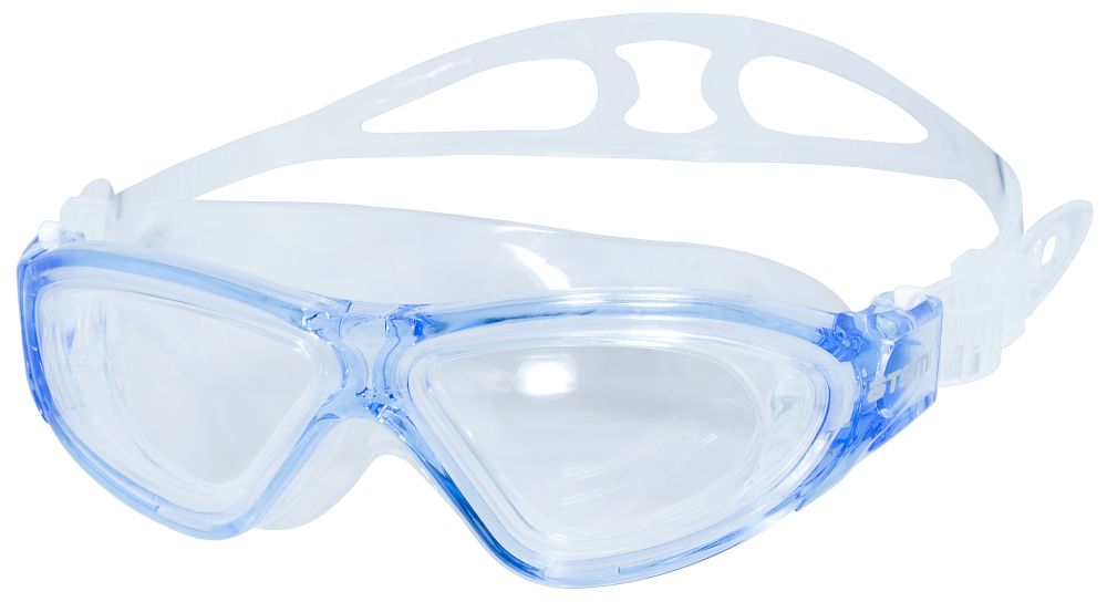 Очки-полумаска для плавания Atemi, силикон (син), Z102