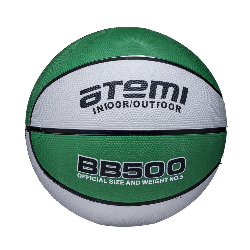 Мяч баскетбольный Atemi, р. 5, резина, 8 панелей, BB500, окруж 68-71, клееный