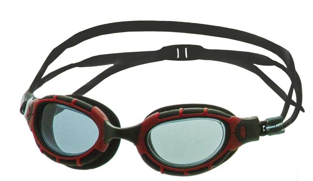 Очки для плавания Atemi, силикон (чёрн/красн), N9400