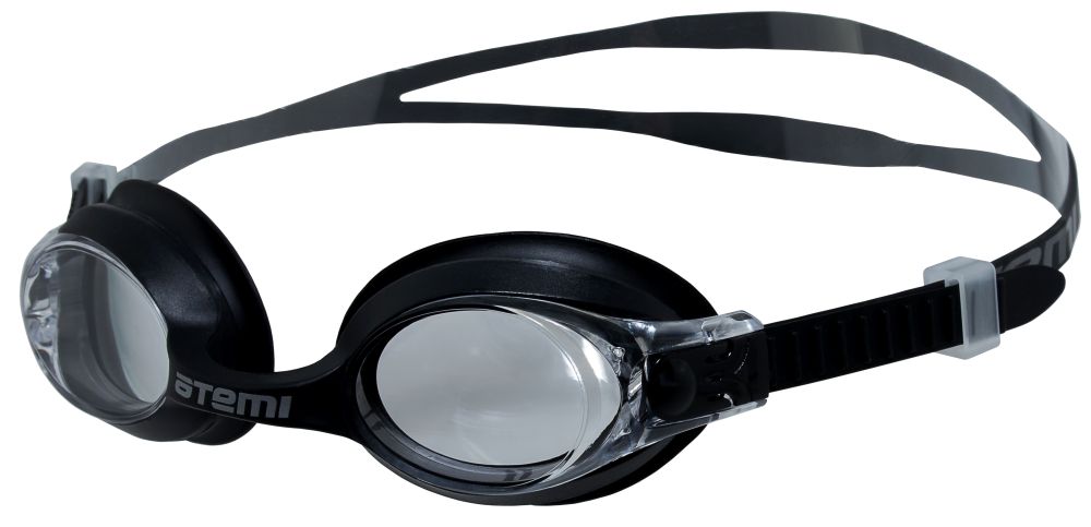 Очки для плавания Atemi, дет., силикон (черн), M303