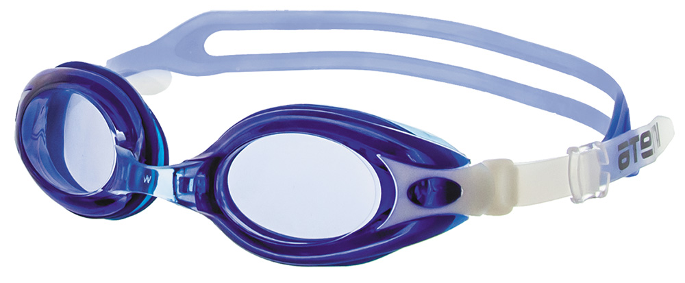 Очки для плавания Atemi, силикон (син/бел), M504