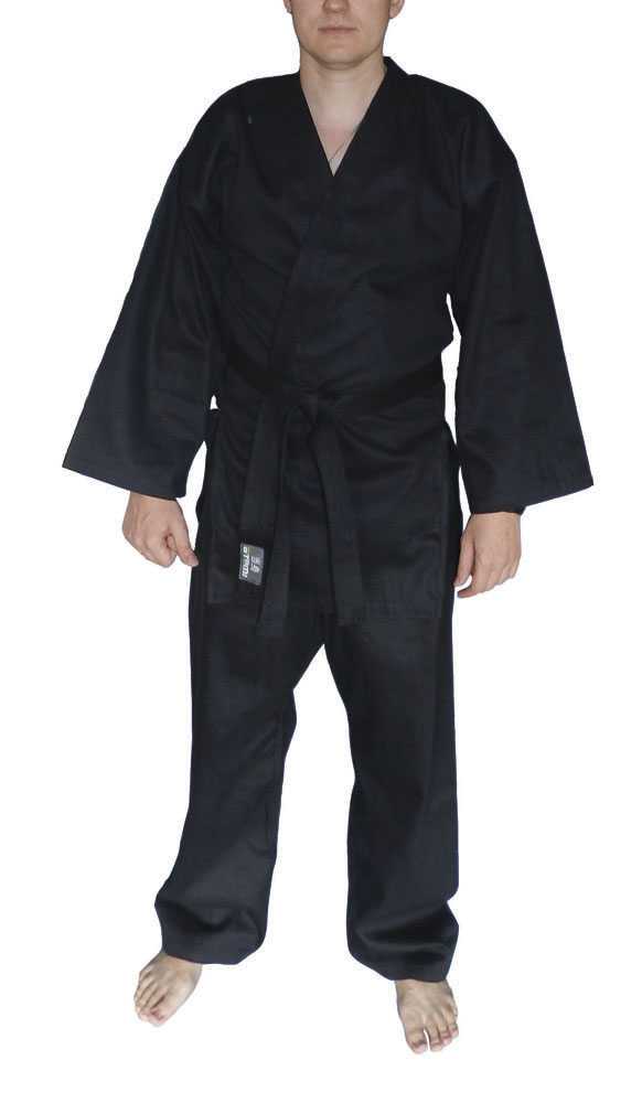 Кимоно для рукопашного боя, черное, размер 56-58/176, AKRB-01