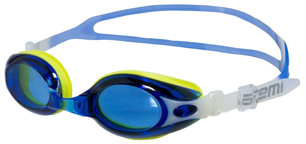 Очки для плавания Atemi, силикон (син/желт), M503