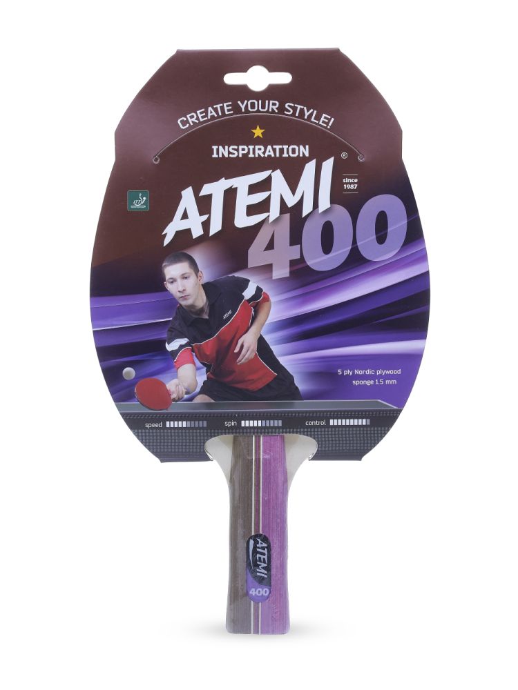 УЦЕНКА Ракетка для настольного тенниса Atemi 400 AN (без защитной пленки)