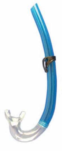 Трубка для плавания Atemi, p-p M/L голубой, 507
