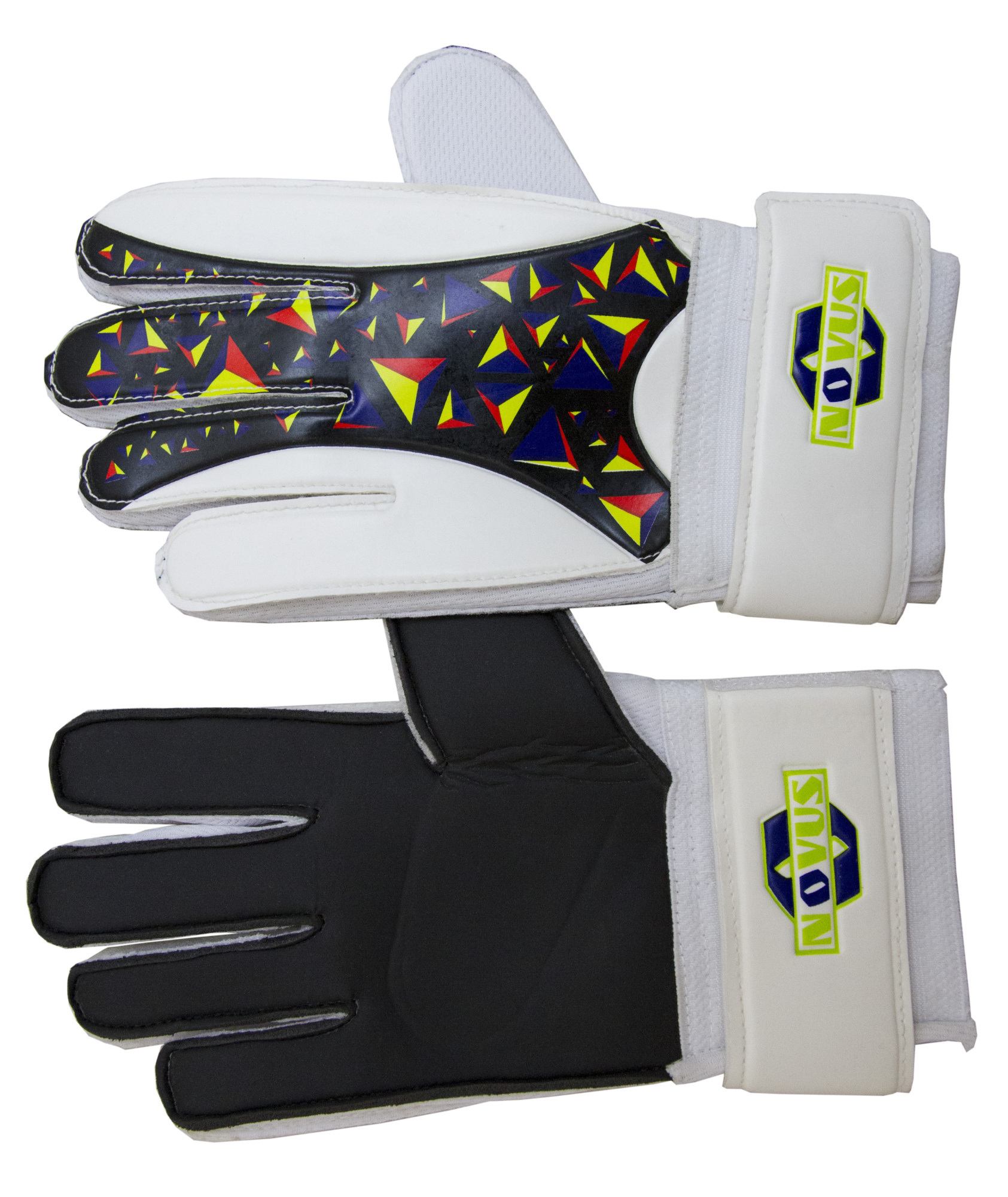 Перчатки вратарские фб NOVUS NFG-02, бело-черная