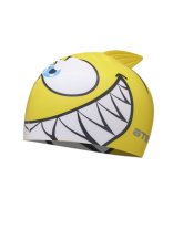 Шапочка для плавания Атеми, силикон (дет.), рыбка-, желт., FC201
