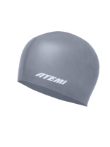 Шапочка для плавания Atemi kids silicone cap Asphalt grey, Цвет: серый, KSC1GY