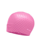 Шапочка для плавания Atemi, силикон (бабл), розовая, BS65