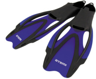 Ласты для плавания Atemi, размер 45/46 синий, 272