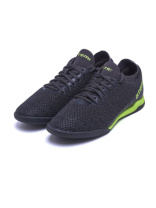 Бутсы футбольные ATEMI, SBA-003 INDOOR, цв. серый/ ярко-салатовый