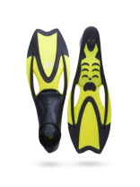 Ласты для плавания Atemi, р-р XXL (45-47), жёлтые, 272Y