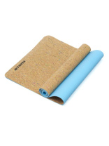 Коврик для йоги и фитнеса Atemi, AYM043, TPE, пробка, 173х61х0,4 см, бирюзовый